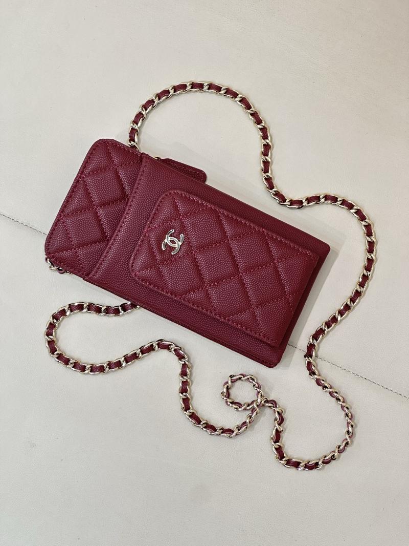Chanel Phone Bag Burgundy AP0990