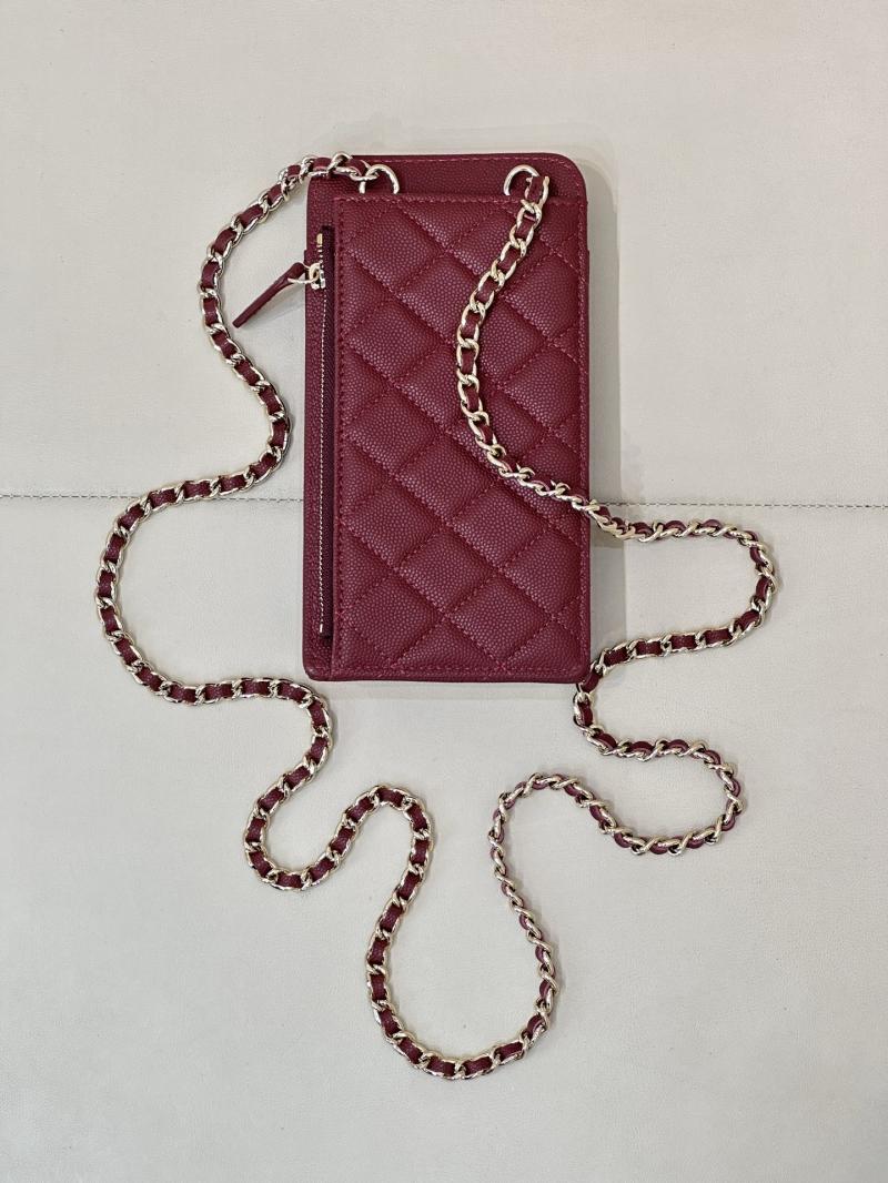 Chanel Phone Bag Burgundy AP0990