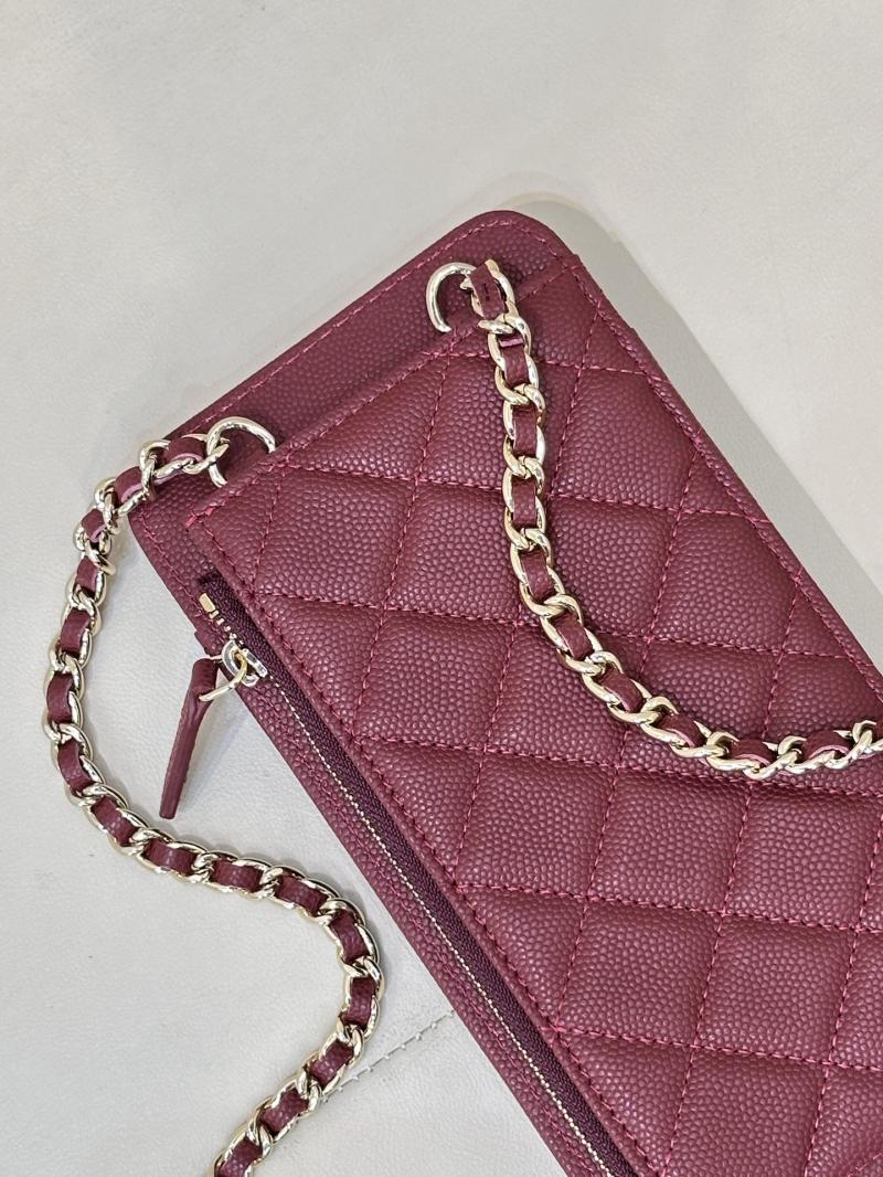Chanel Phone Bag Burgundy AP0990