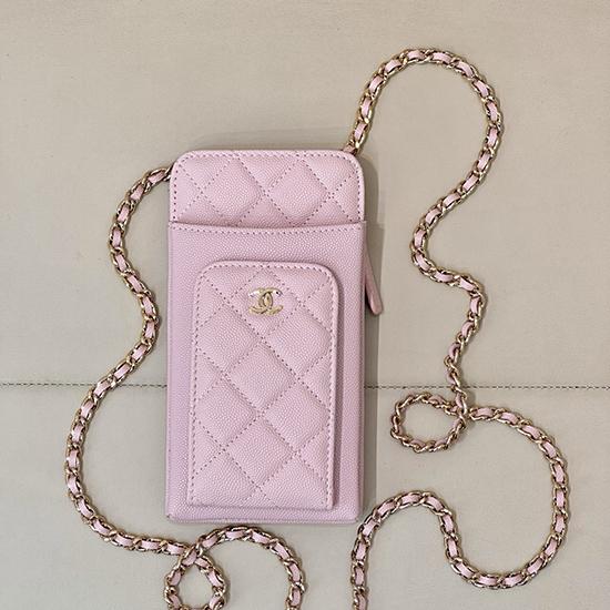 Chanel Phone Bag Pink AP0990
