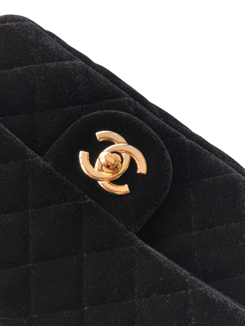 Chanel Velvet Mini Flap Bag Black AS1786
