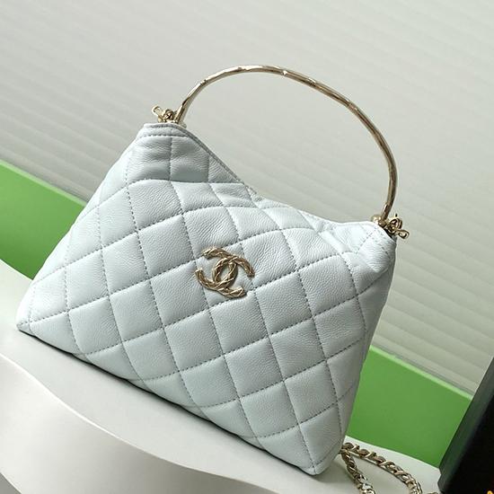 Chanel mini handbag with Top Handle Blue AP4591