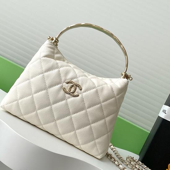 Chanel mini handbag with Top Handle White AP4591