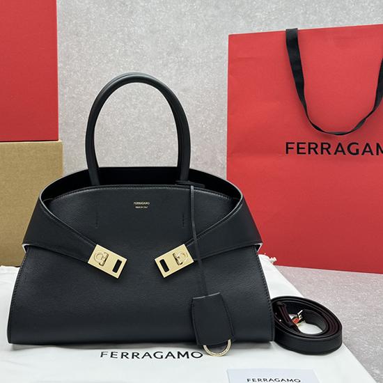 Ferragamo Hug Medium handbag Black 215608