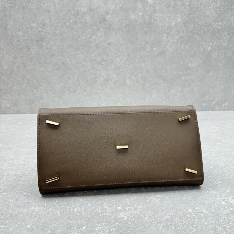 Ferragamo Hug bicolor Medium handbag Grey 215608