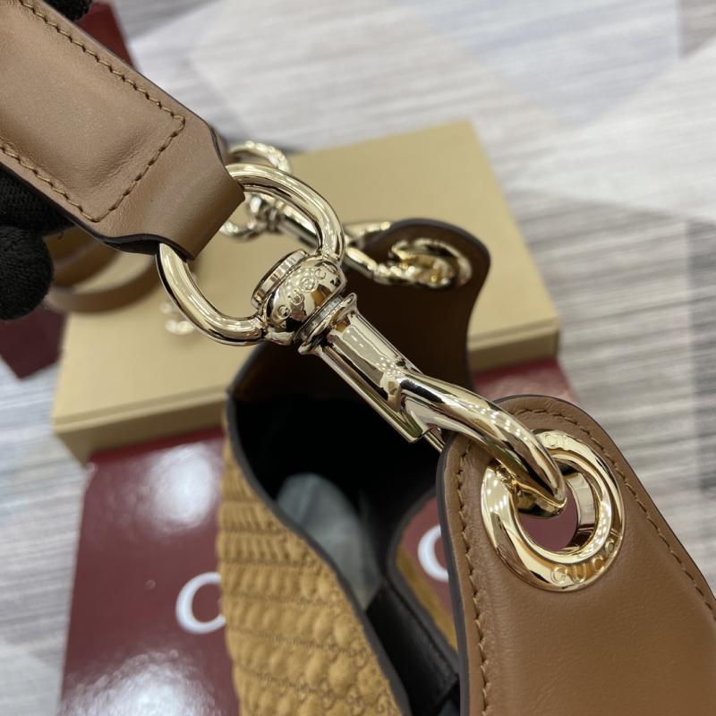 Gucci B medium suede shoulder bag Brown 834981