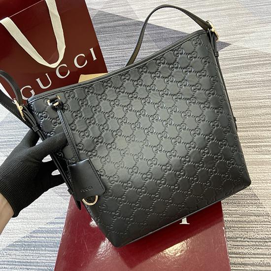 Gucci GG Emblem small shoulder bag Black 848881