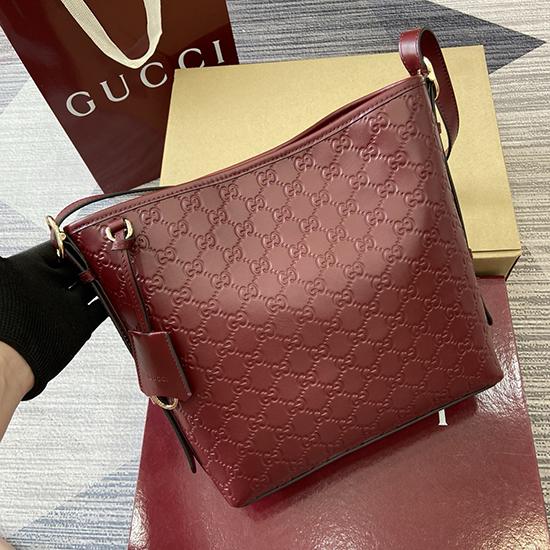 Gucci GG Emblem small shoulder bag Red 848881