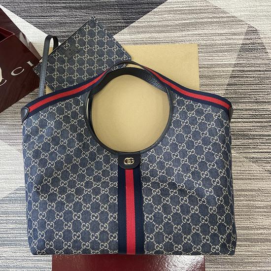 Gucci Giglio large tote bag Navy 853971