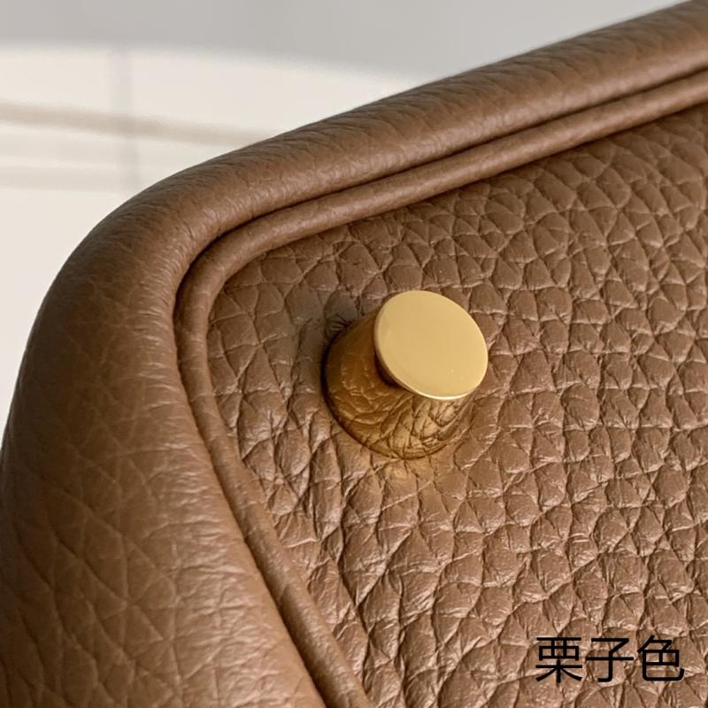 Hermes Picotin Lock 18 Tote Bag Maroon Gold HP0908