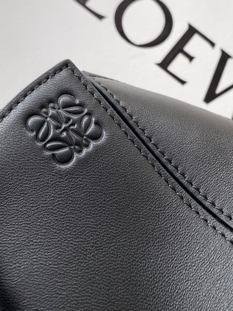 Loewe Lambskin Mini Featherlight Puzzle bag Black L9098