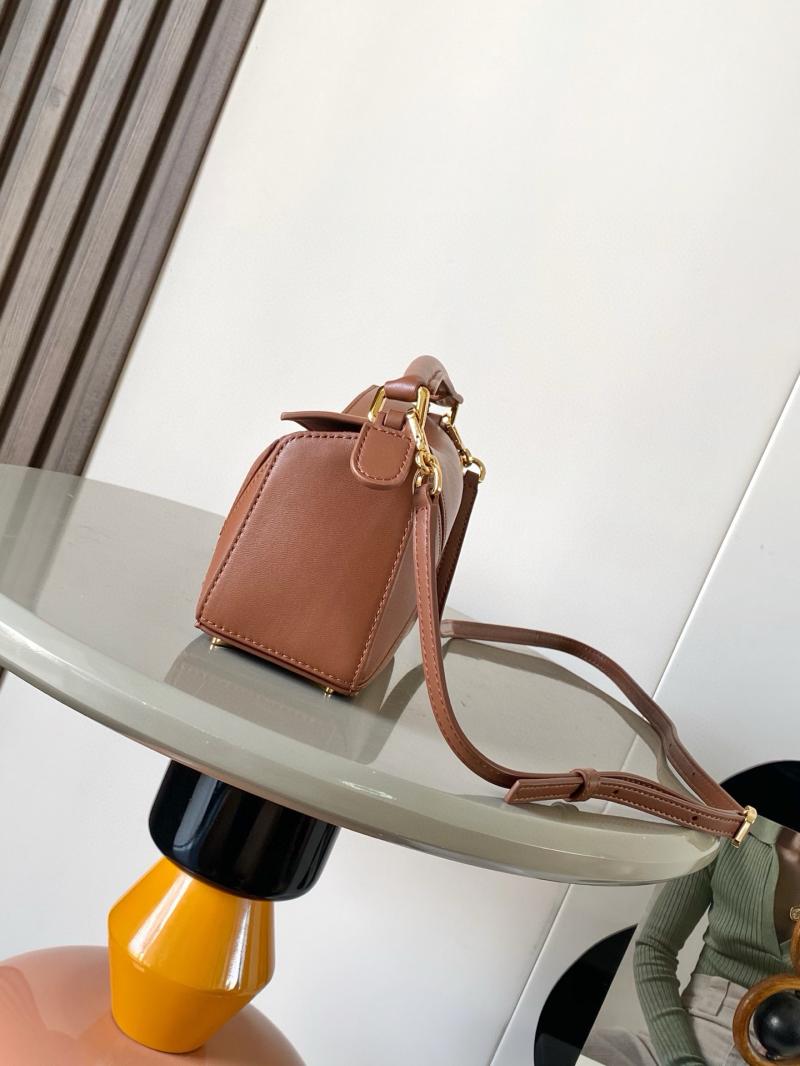 Loewe Lambskin Mini Featherlight Puzzle bag Brown L9098