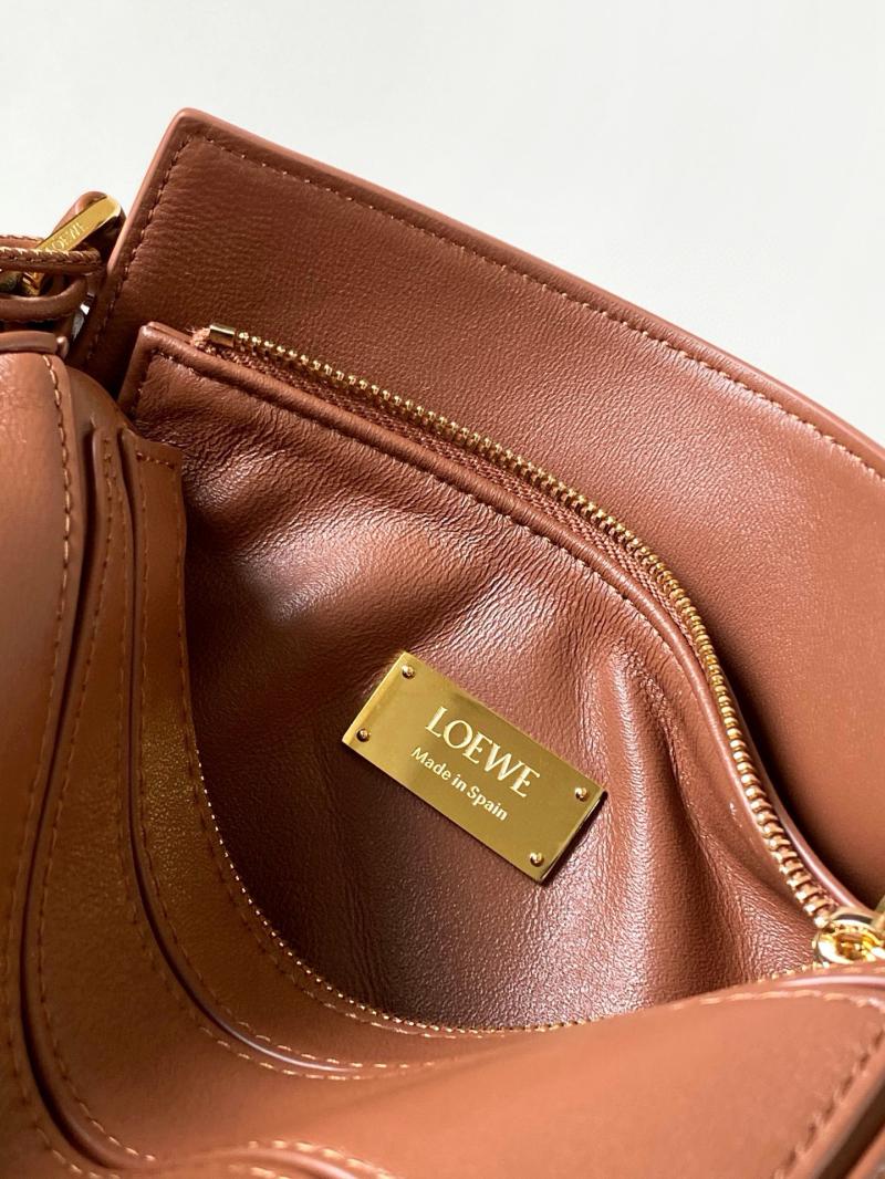 Loewe Lambskin Mini Featherlight Puzzle bag Brown L9098