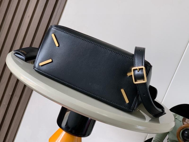 Loewe Lambskin Small Featherlight Puzzle bag Black L9096