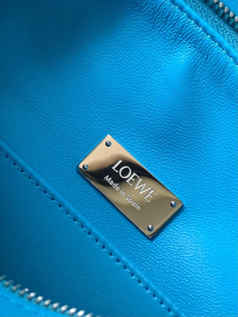 Loewe Lambskin Small Featherlight Puzzle bag Blue L9096