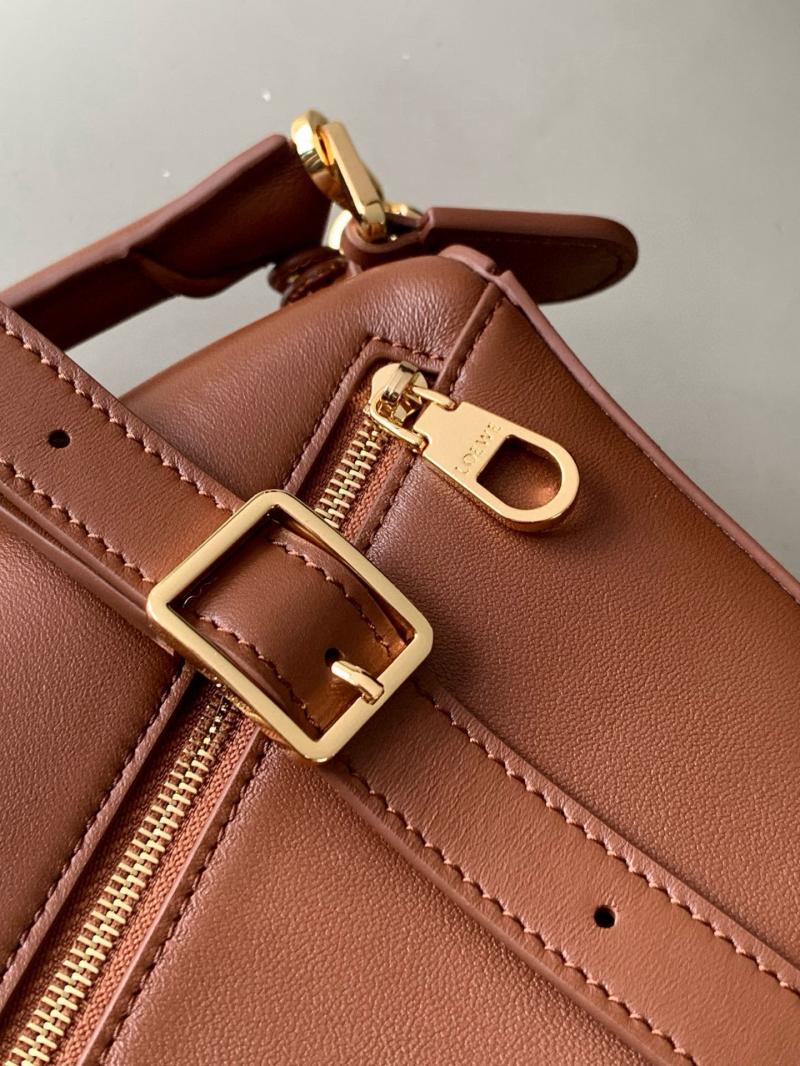 Loewe Lambskin Small Featherlight Puzzle bag Brown L9096