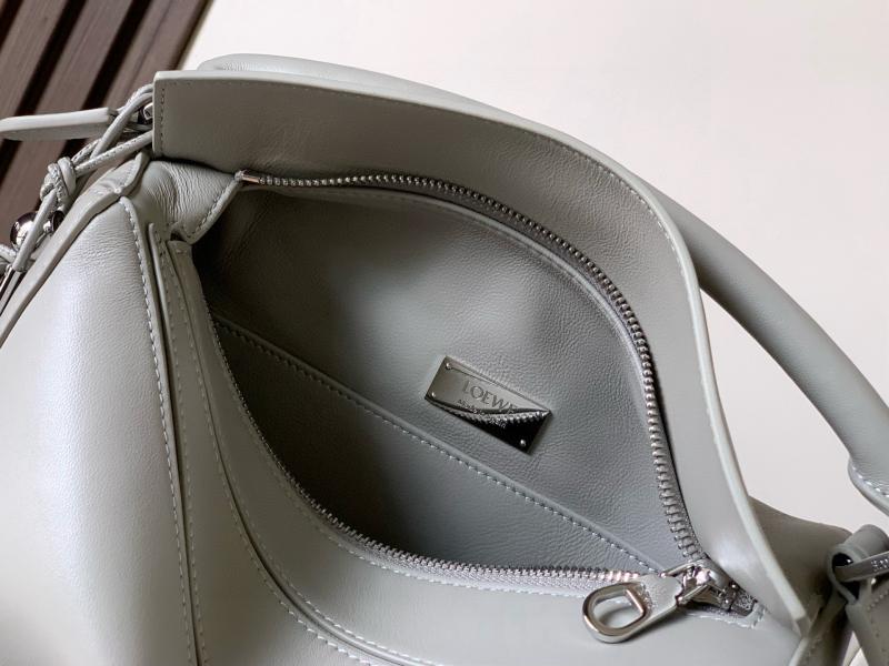Loewe Lambskin Small Featherlight Puzzle bag Grey L9096