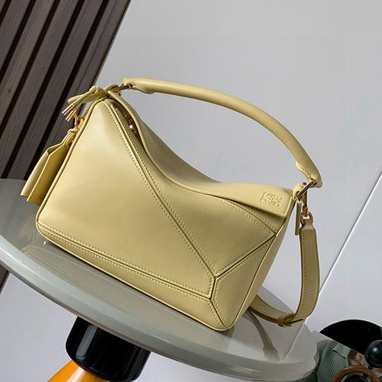 Loewe Lambskin Small Featherlight Puzzle bag Yellow L9096