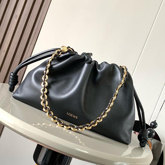 Loewe Medium Flamenco Purse Black L9057