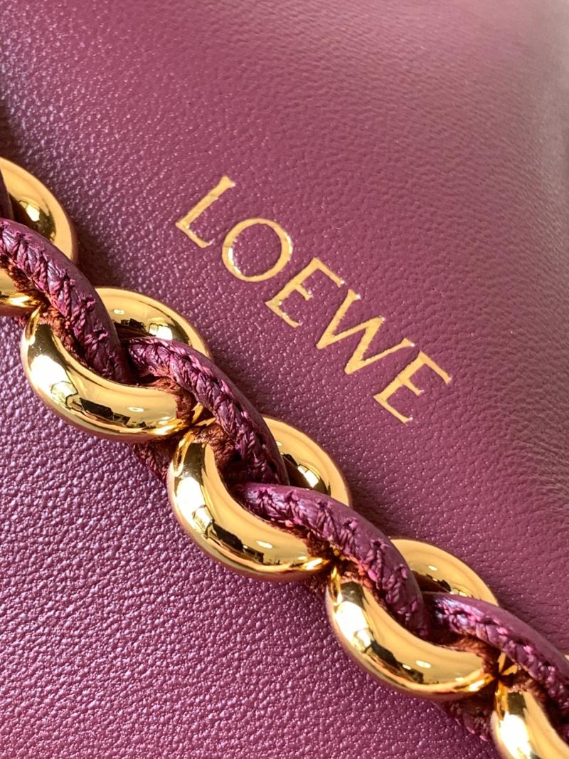 Loewe Medium Flamenco Purse Burgundy L9057