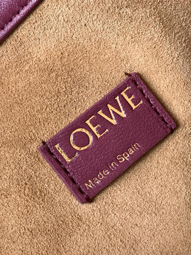 Loewe Medium Flamenco Purse Burgundy L9057