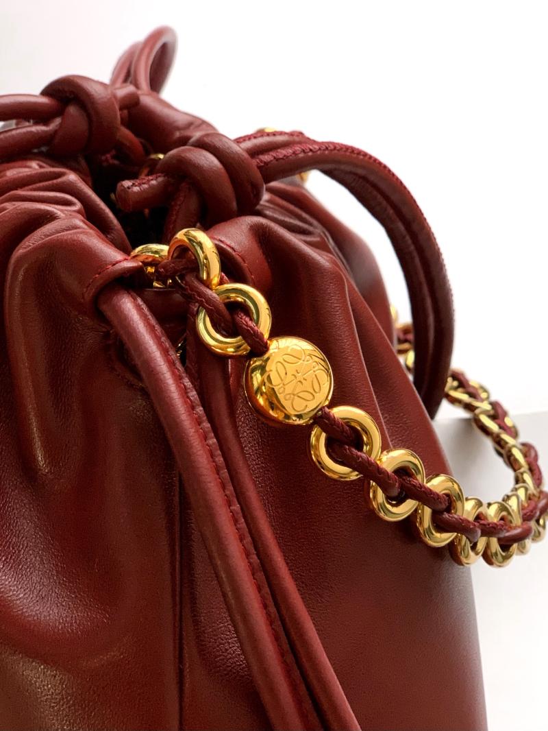 Loewe Medium Flamenco Purse Red L9057