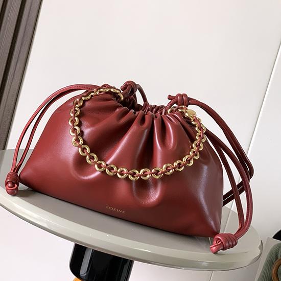 Loewe Medium Flamenco Purse Red L9057