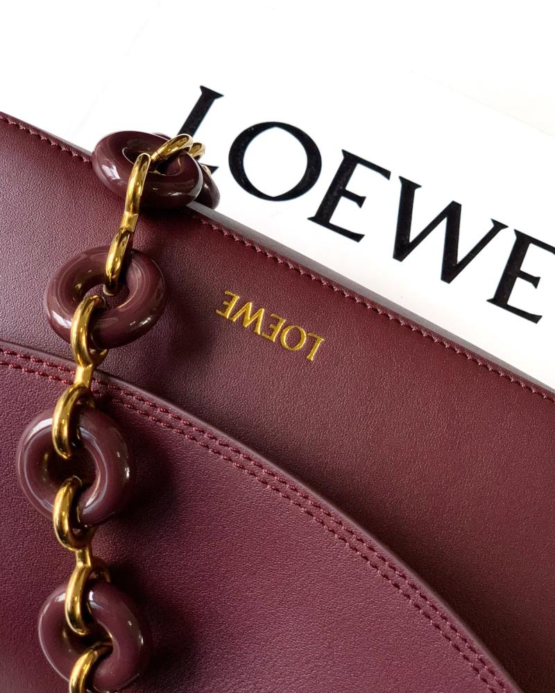 Loewe Medium Ola Bag Burgundy L9150