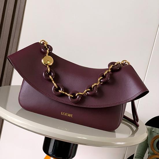 Loewe Medium Ola Bag Burgundy L9150