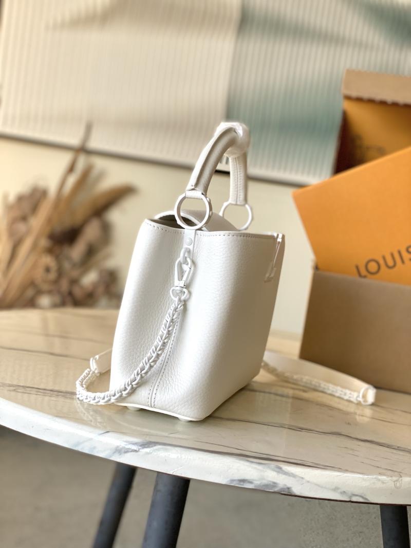 Louis Vuitton Capucines BB White M25256