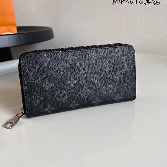 Louis Vuitton Monogram Eclipse Zippy Wallet M42616