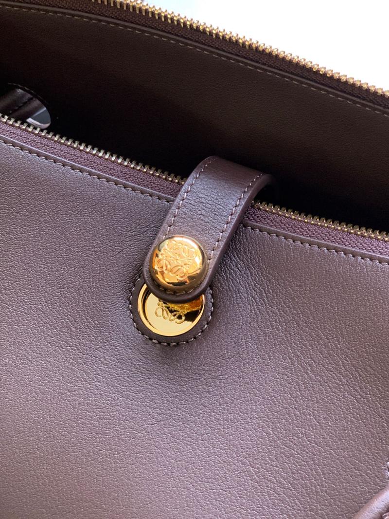 Medium Loewe Madrid bag Dark Brownie L1129