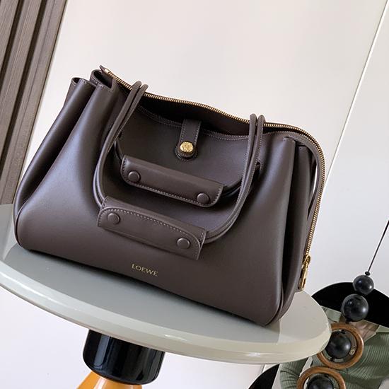 Medium Loewe Madrid bag Dark Brownie L1129