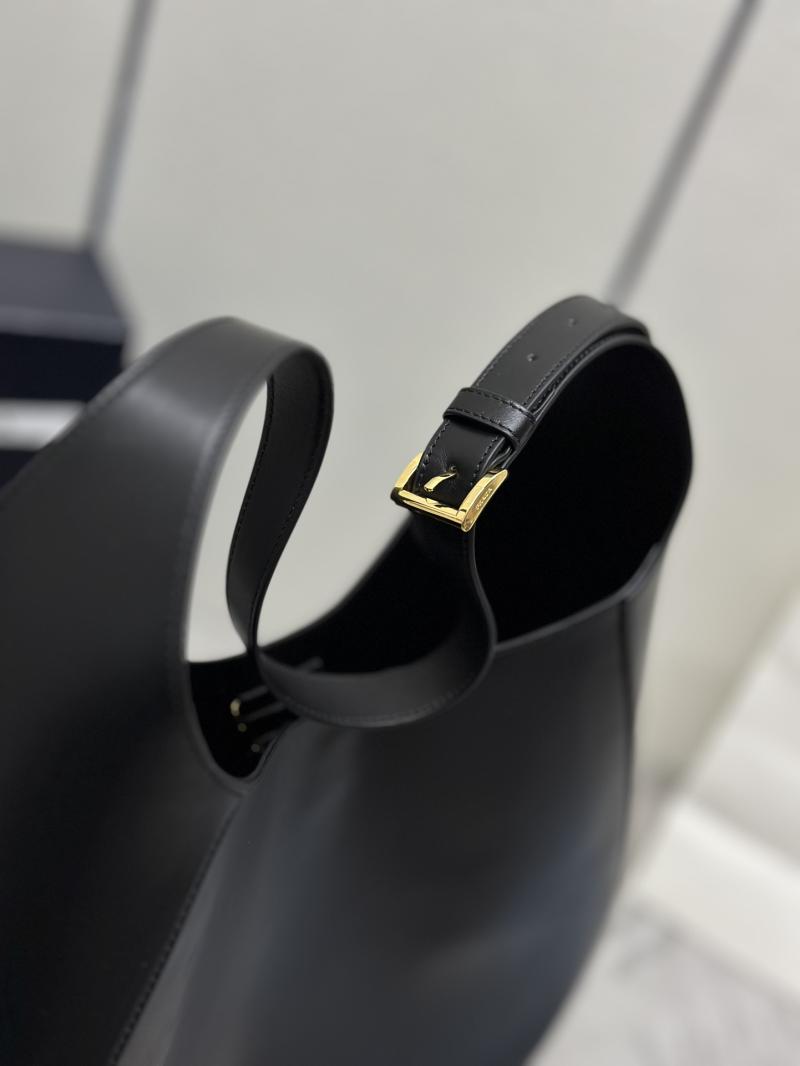 Prada Calfskin Hobo Bag Black 1BC181