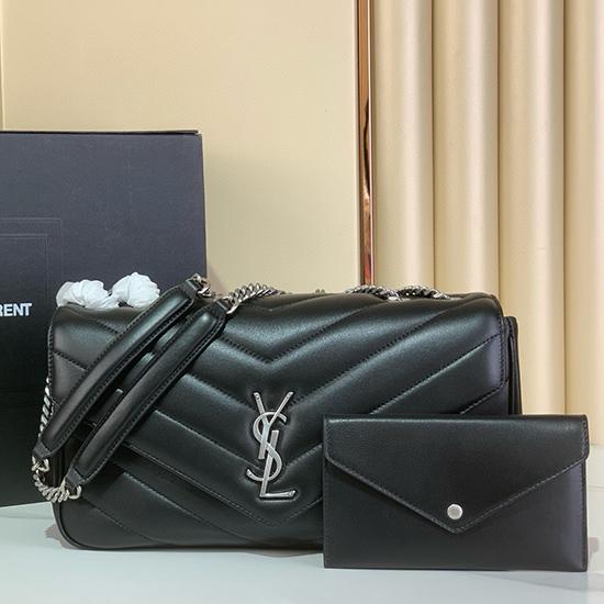 Saint Laurent Loulou Medium Bag Black 801439