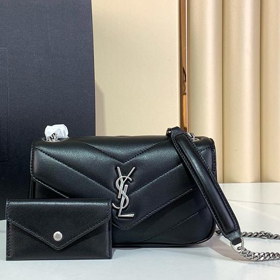 Saint Laurent Loulou Mini Bag Black 821749