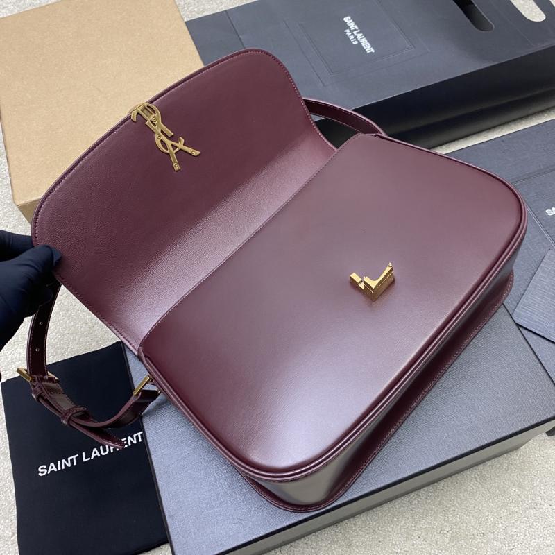Saint Laurent Solferino Large Burgundy 832332