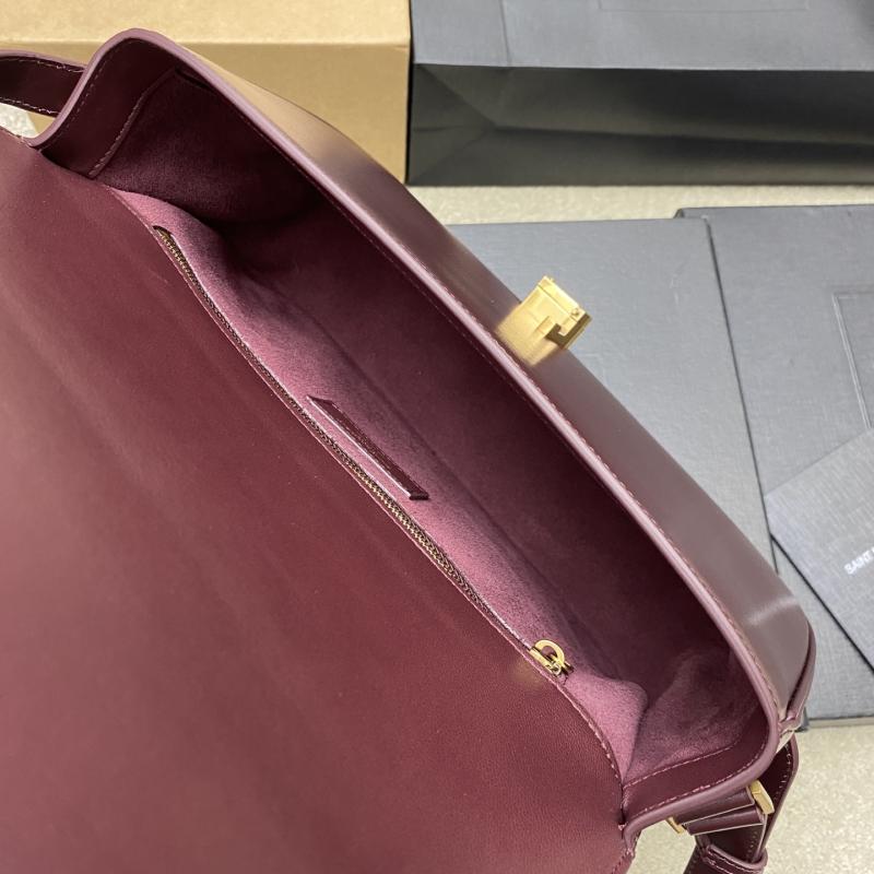 Saint Laurent Solferino Large Burgundy 832332