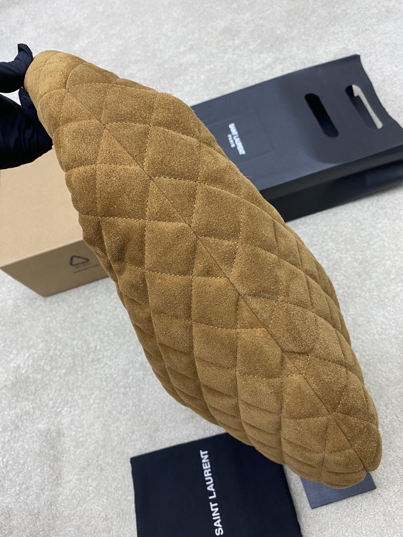 Saint Laurent Suede Icare Hobo Bag Brown 858160