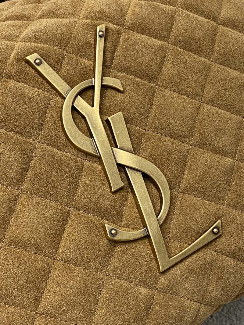 Saint Laurent Suede Icare Hobo Bag Brown 858160