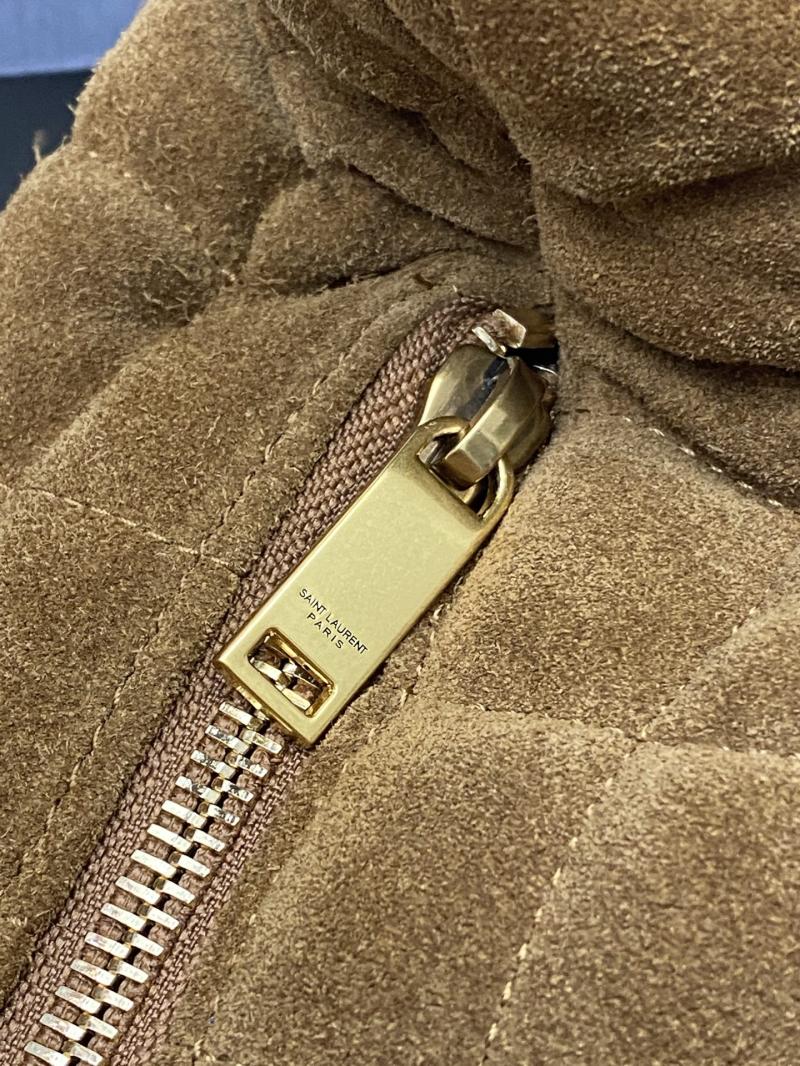 Saint Laurent Suede Icare Hobo Bag Brown 858160