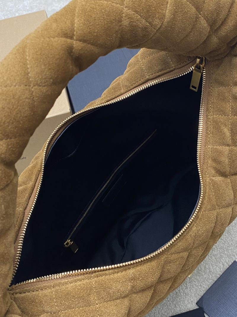 Saint Laurent Suede Icare Hobo Bag Brown 858160