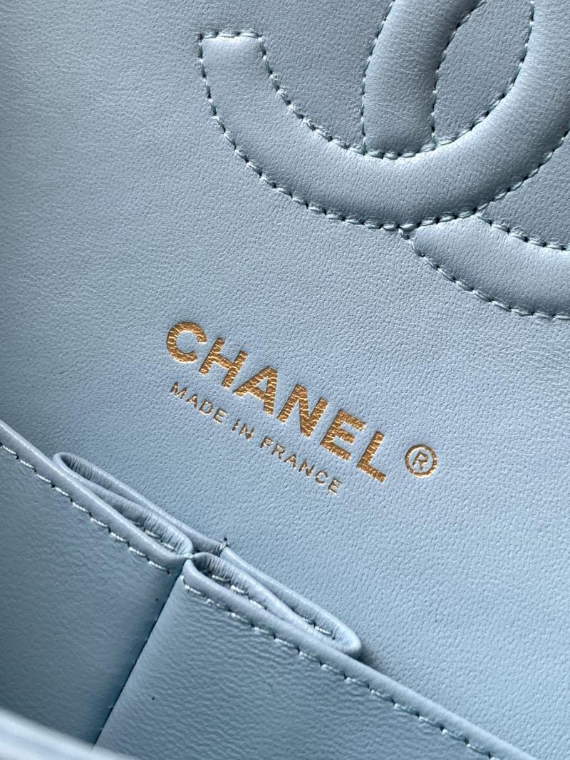 Small Chanel Velvet Flap Bag Blue A01117