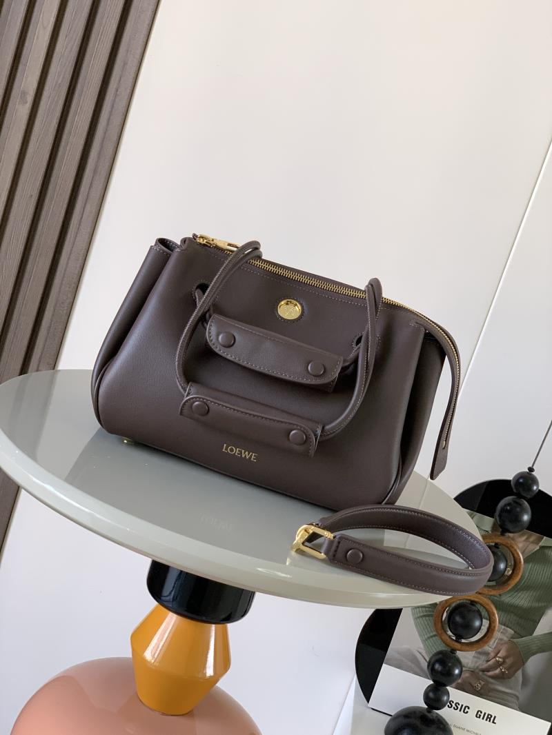 Small Loewe Madrid bag Dark Brownie L9146