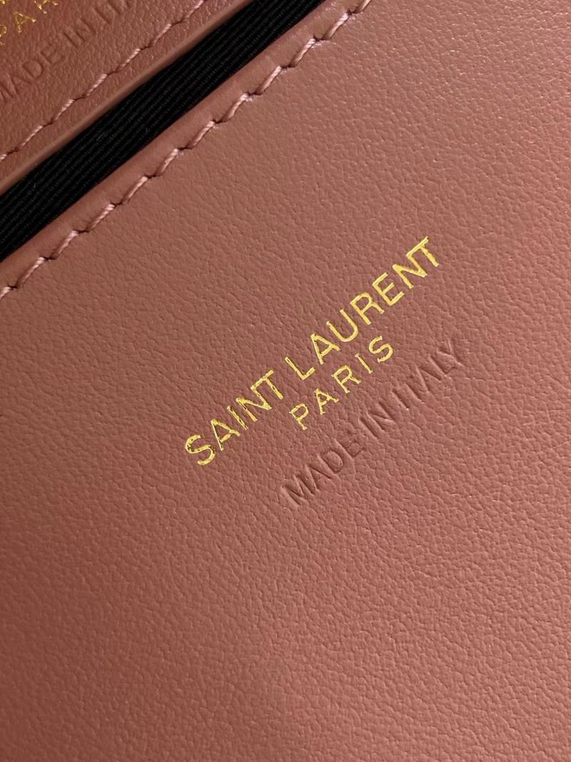 YSL Suede College Mini Chain Bag Pink 779430