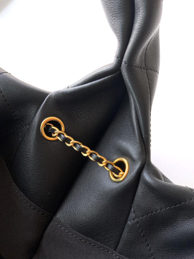 Chanel Calfskin Large Hobo Bag Black AS5967