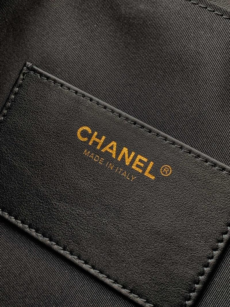 Chanel Calfskin Large Hobo Bag Black AS5967