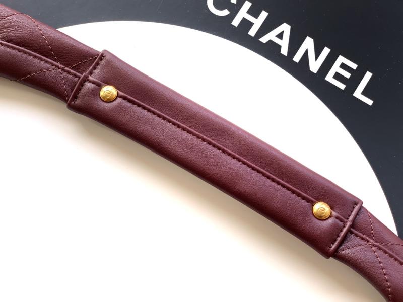 Chanel Calfskin Large Hobo Bag Burgundy AS5967