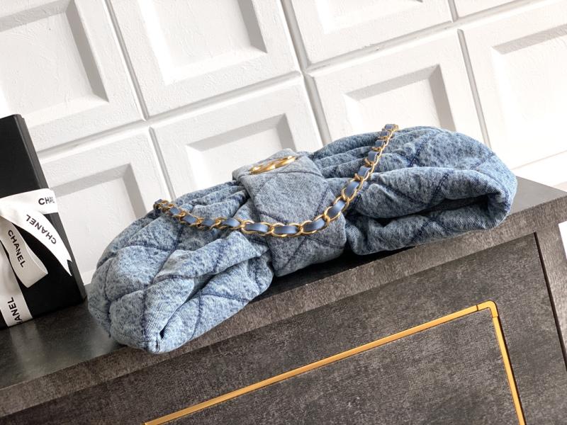 Chanel Denim Bow bag Blue AS5851