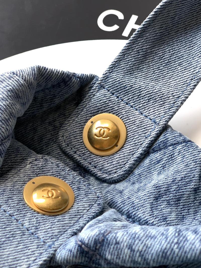 Chanel Denim Bow bag Blue AS5851